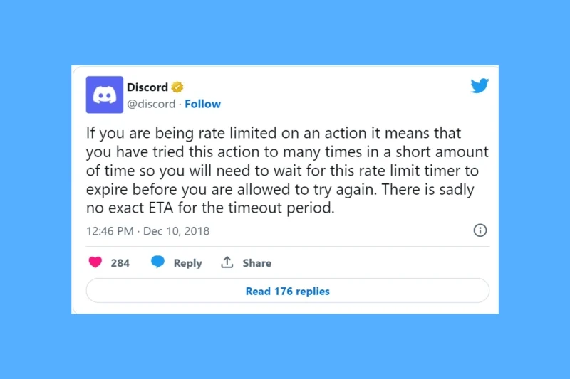 Discord 提示“Rate Limited”